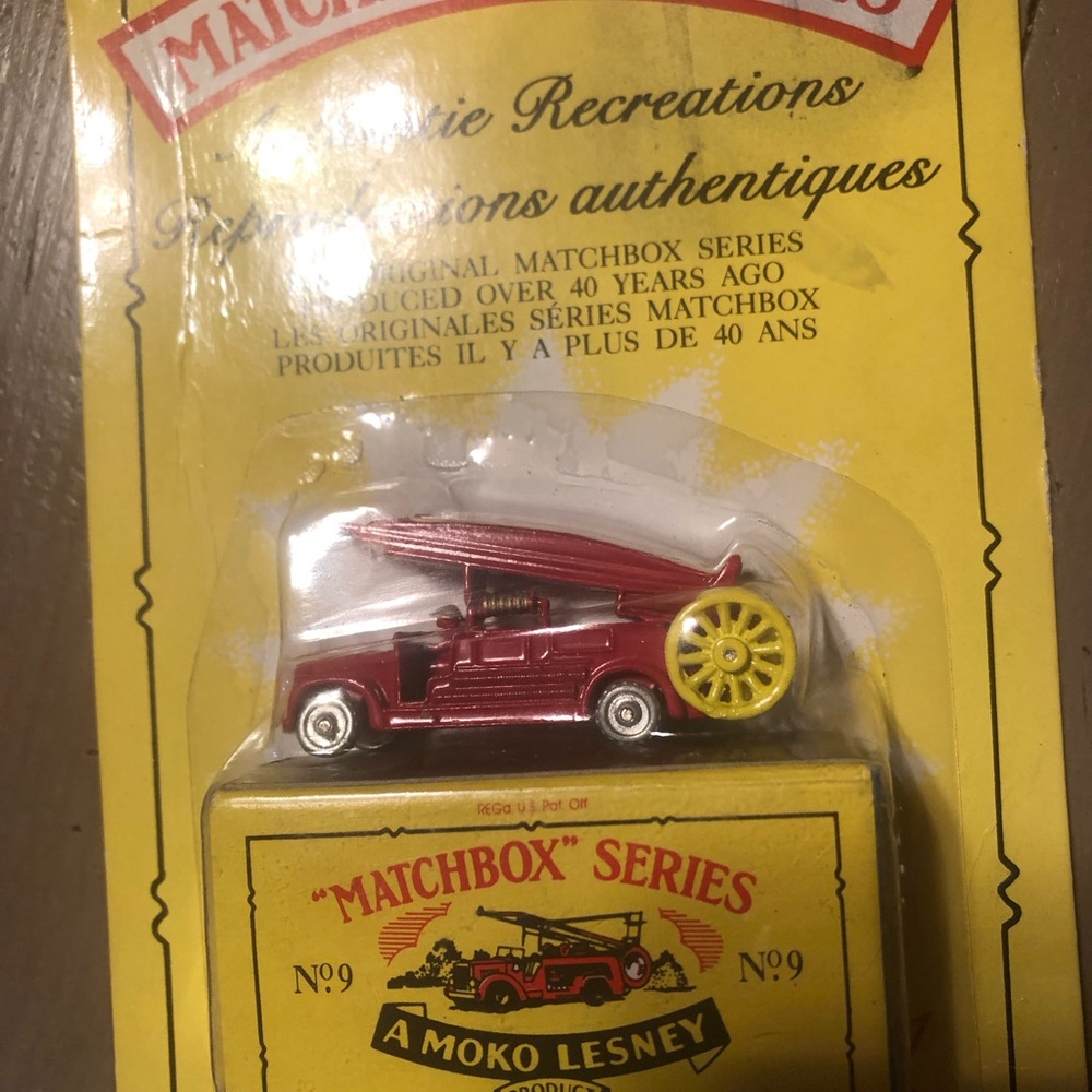 Vintage Matchbox Originals Authentic Recreation No. 9 Fire engine